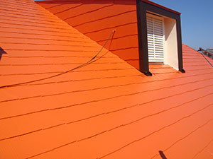 屋根カラーベスト塗装及び屋根板金工事3