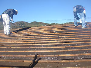 屋根ガリバリウム立平敷き替え工事2