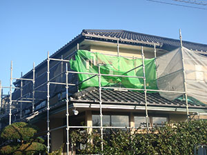 食事処の屋根補修塗装工事2