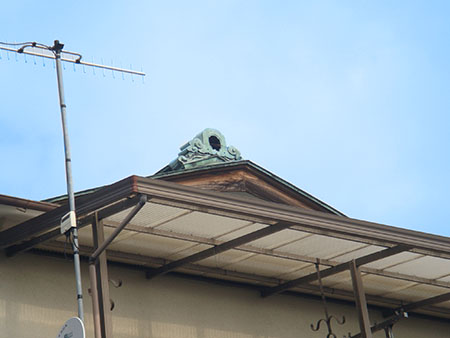 屋根銅板補修作業3